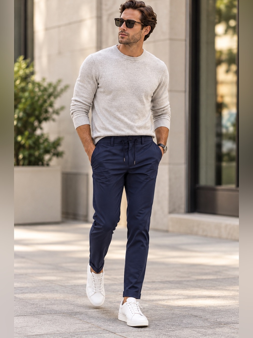 NWT CUTS Soho Trouser Marine Navy Men’s Small Stretch Pants